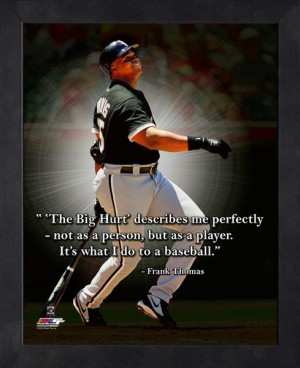 Chicago White Sox Frank Thomas Framed Pro Quote