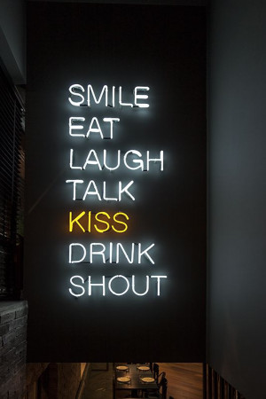 Block 146- neon quote