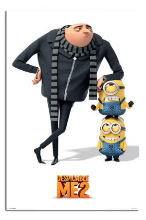 Despicable Me 2 Gru And Minions Poster