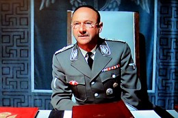 Donald Pleasence plays Heinrich Himmler, the Chief of Adolf Hitler's S ...