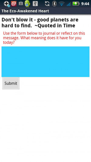 Eco-Awakened Heart Quotes - screenshot