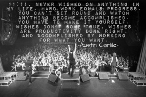 Austin Carlile.“11:11, never wished on anything in my life. Hard ...