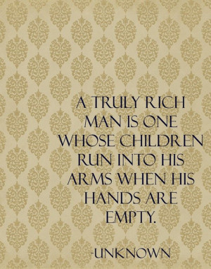 Quotes & Sayings- A truly rich man