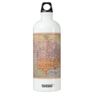 Vintage US Civil War Era Map 1861 SIGG Traveler 1.0L Water Bottle