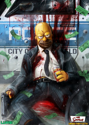 GTA 5 : Homer des Simpson devient un personnage de GTO