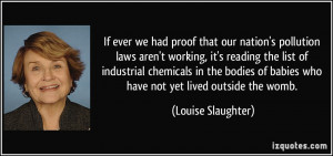 pollution laws aren't working, it's reading the list of industrial ...