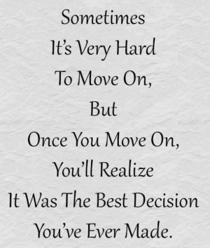 Moving on