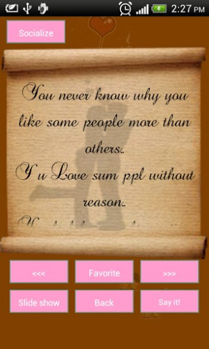 Ver maior - captura de tela Valentine 1000 Quotes para Android