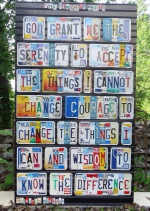 License plates! Love this quote!