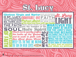 Saint Lucy Quote Poster