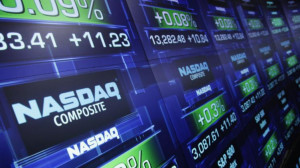 stock prices are shown at the Nasdaq MarketSite, in New York. Trading ...