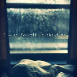 miss everything about you.