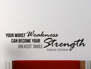 Barbara Corcoran motivational typography quote wall decal 