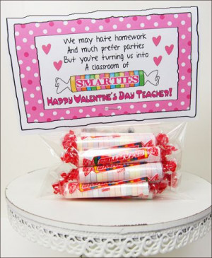 Candy Sayings Teacher Valentine 