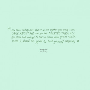 Quotes Picture: it's means nothing more that we all live together you ...