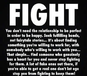 Fight when your Relationship is worth it!