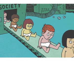 ... quotes and passages from famous people are adapted into unique comic