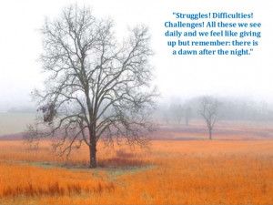 Quotes About Getting Through Struggles Difficulties! challenges!