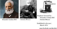 Telephone is invented By : Alexander Graham Bell & Antonio Meucci ...