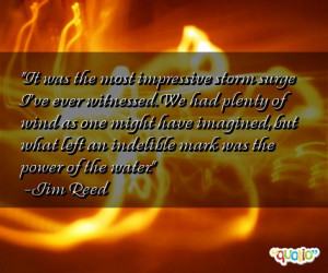 It was the most impressive storm surge