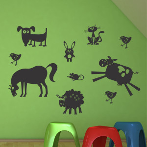 Whimsical Farm Animals Wall Quotes™ Wall Art Decal