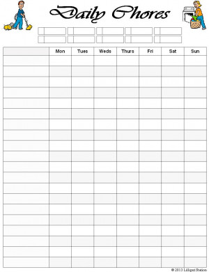 Chore Charts For Large...
