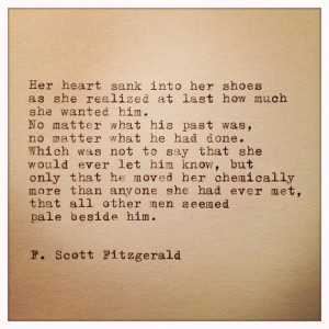 Scott Fitzgerald Quote Typed on Typewriter
