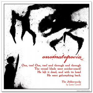 Technique: Onomatopoeia English Literature Poster featuring a quote ...