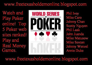 World Series Poker Background