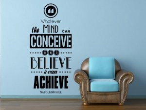Motivational Quote By Napoleon Hill Removable Wall Decal
