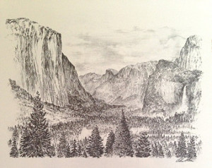 Nature Etchings | Alec Ster n | John Muir Quote | Yosemite Valley ...