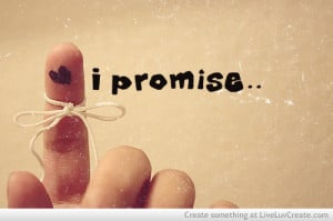 ... heart tie love promise finger, i promise, love, pretty, quote, quotes