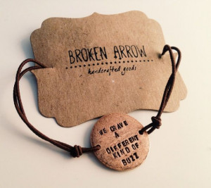 Circle Quote Bracelet (Bronze), lyrics by Lorde