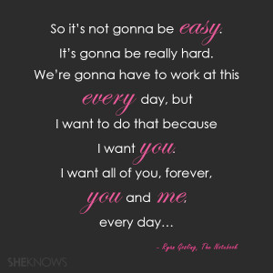 The Notebook love quotes
