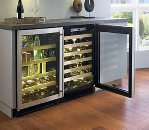 Side by Side Integrated Top & Bottom Single Temp Wine