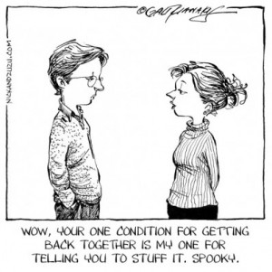 Condition, breakup, ex, back together, condition, demand, unreasonable ...