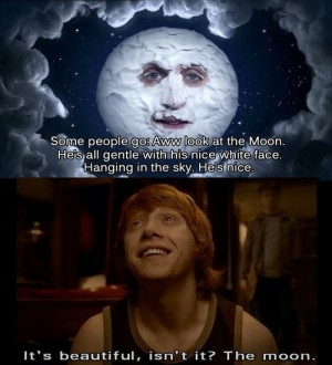 ... , moon, potter, ron, ron weasley - inspiring picture on Favim.com