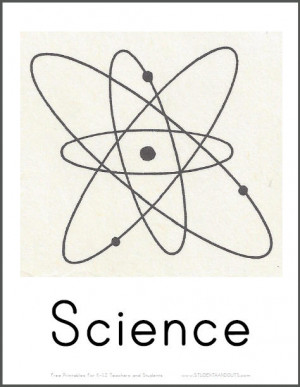 Printable Science Signs