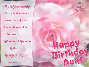 Special Aunt Quotes Happy birthday aunt