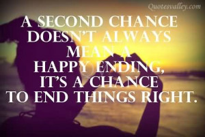Second Chance Doesn’t Always Means Happy Ending