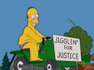 Jigglin' for justice Simpson style