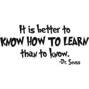Dr. Seuss Quotes About Learning Dr seuss quote.
