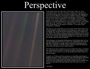 The text is from Sagan's book, Pale Blue Dot :