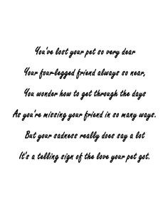 Pet Sympathy Card - LOSS Of A DOG - Dog Sympathy Card - Sympathy Card ...