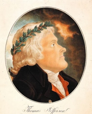 Portrait of President Thomas Jefferson (1743-1826) by Revolutionary ...