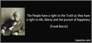 The People have a right to the Truth as they have a right to life ...
