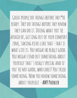 Sometimes we are all afraid of moving forward simply because the past ...