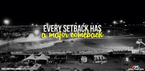 every setback has a major comeback