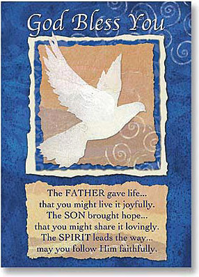 God Bless You First Communion Card