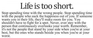 ... and understanding. Life is too short to be vengeful or malicious